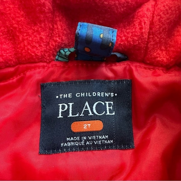 The children’s place  winter boys dinosaur jacket - Picture 7 of 7